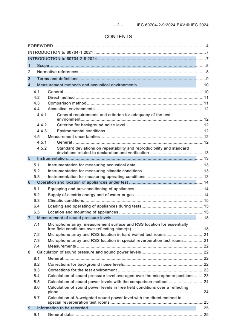 IEC 60704-2-9:2024 IEC 60704-2-9:2024 EXV - Household and similar electrical appliances - Test code for the determination of airborne acoustical noise - Part 2-9: Particular requirements for electric hair care appliances - Page 4 preview