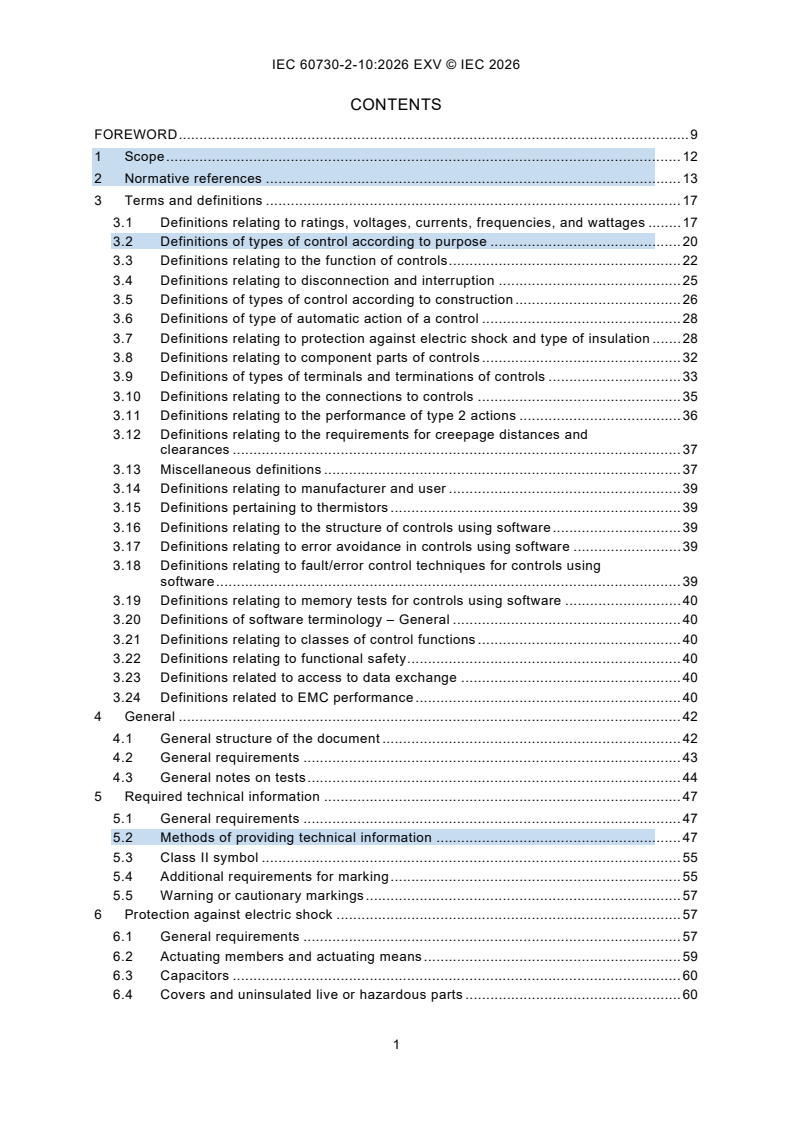 IEC 60730-2-10:2026 IEC 60730-2-10:2026 EXV - Automatic electrical controls - Part 2-10: Particular requirements for motor-starting relays - Page 3 preview