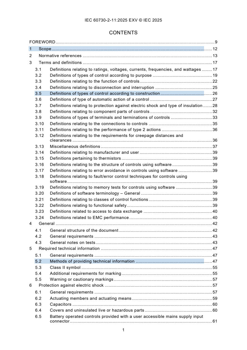 IEC 60730-2-11:2025 IEC 60730-2-11:2025 EXV - Automatic electrical controls - Part 2-11: Particular requirements for energy regulators
Released:7. 08. 2025
Isbn:9782832706428 - Page 3 preview