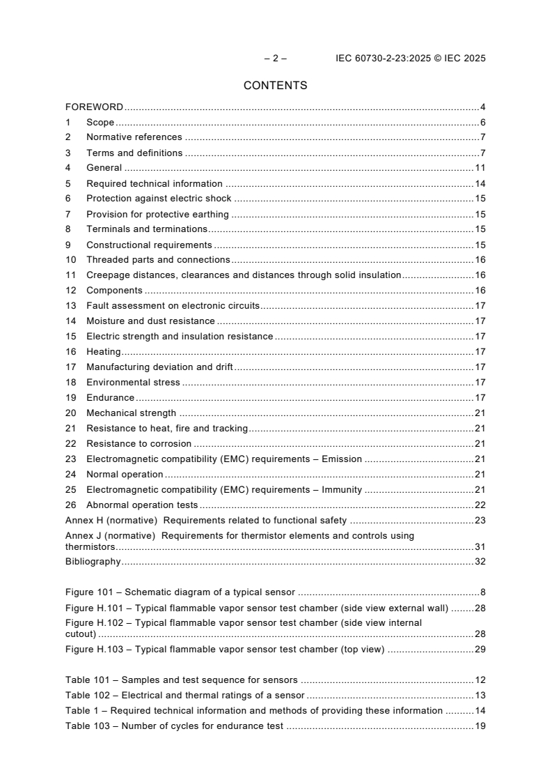 IEC 60730-2-23:2025 IEC 60730-2-23:2025 - Automatic electrical controls - Part 2-23: Particular requirements for electrical sensors and sensing elements/12/2025 - Page 3 preview