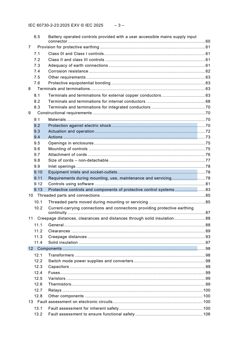 IEC 60730-2-23:2025 IEC 60730-2-23:2025 EXV - Automatic electrical controls - Part 2-23: Particular requirements for electrical sensors and sensing elements
Released:12. 05. 2025
Isbn:9782832704370 - Page 4 preview