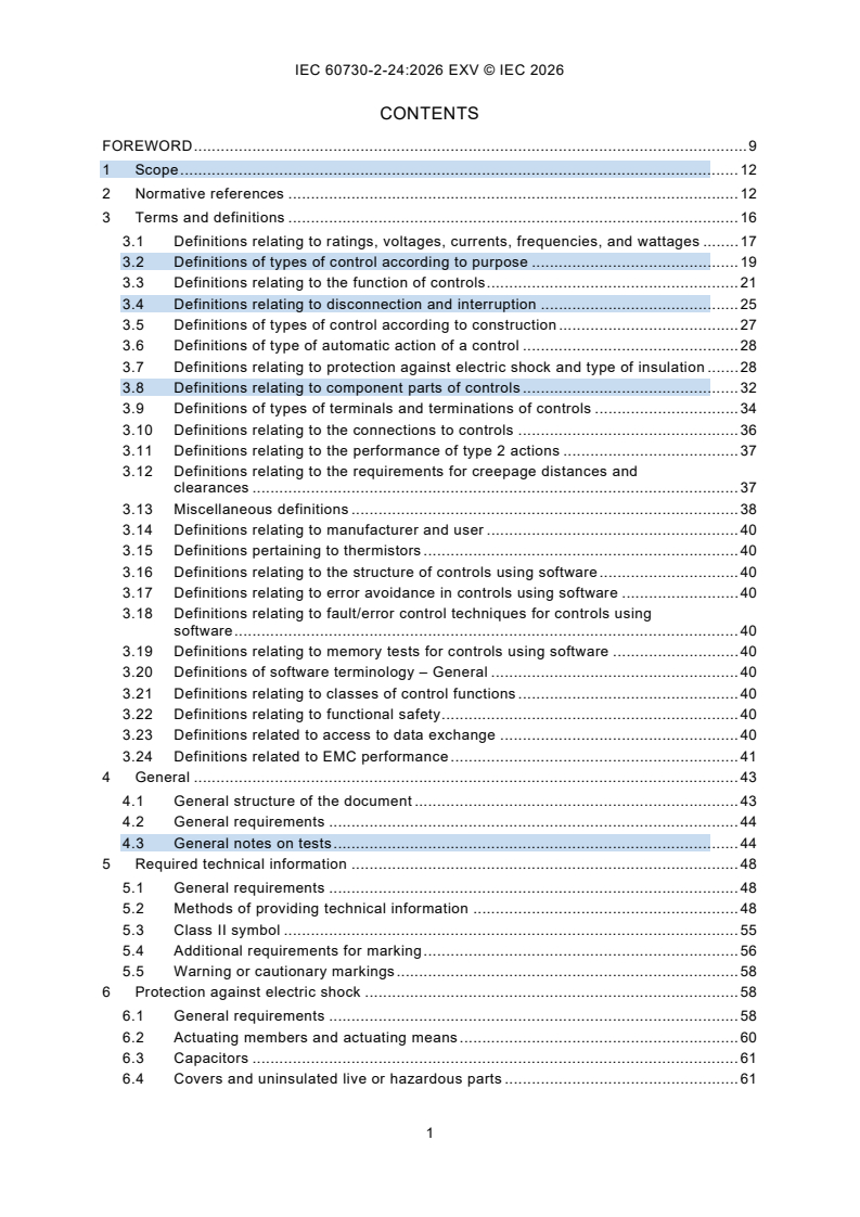 IEC 60730-2-24:2026 IEC 60730-2-24:2026 EXV - Automatic electrical controls - Part 2-24: Particular requirements for displacement electrical controls - Page 3 preview