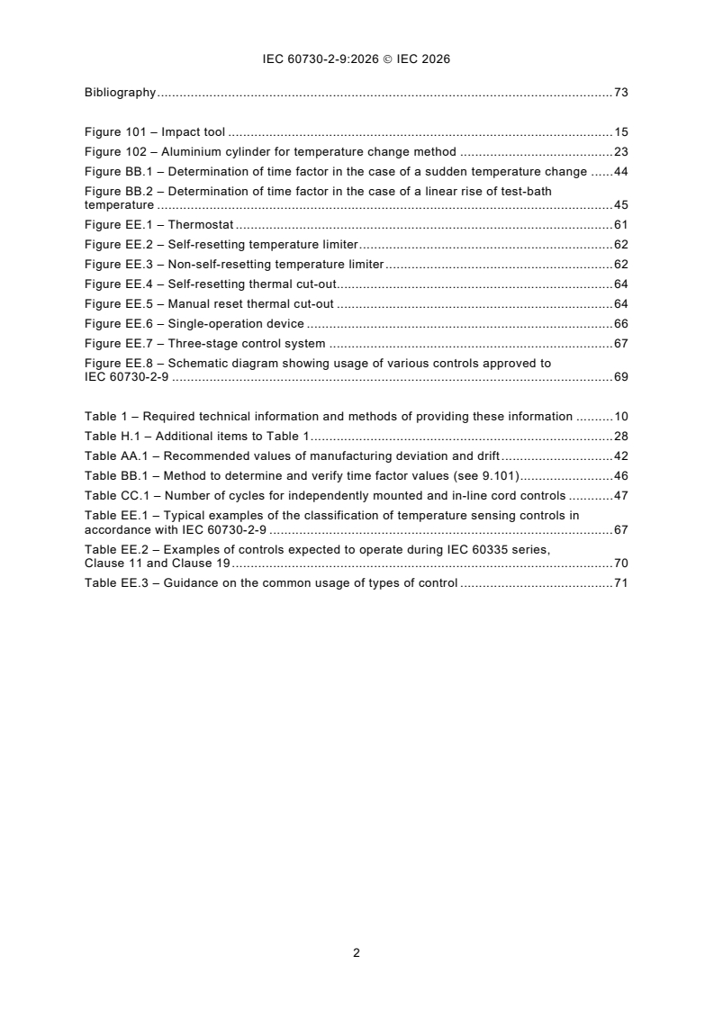 IEC 60730-2-9:2026 iec60730-2-9{ed5.0}en - Automatic electrical controls - Part 2-9: Particular requirements for temperature sensing controls - Page 4 preview