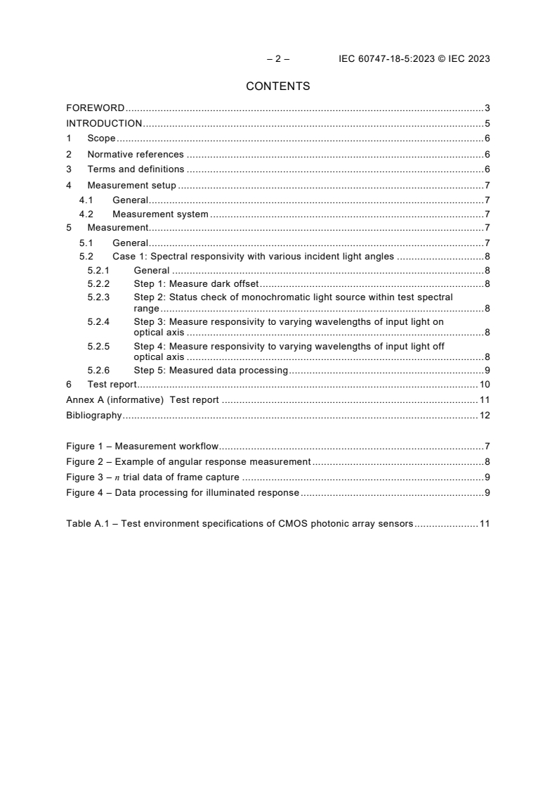 IEC 60747-18-5:2023 IEC 60747-18-5:2023 - Semiconductor devices - Part 18-5: Semiconductor bio sensors - Evaluation method for light responsivity characteristics of lens-free CMOS photonic array sensor package modules by incident angle of light
Released:3/16/2023 - Page 4 preview