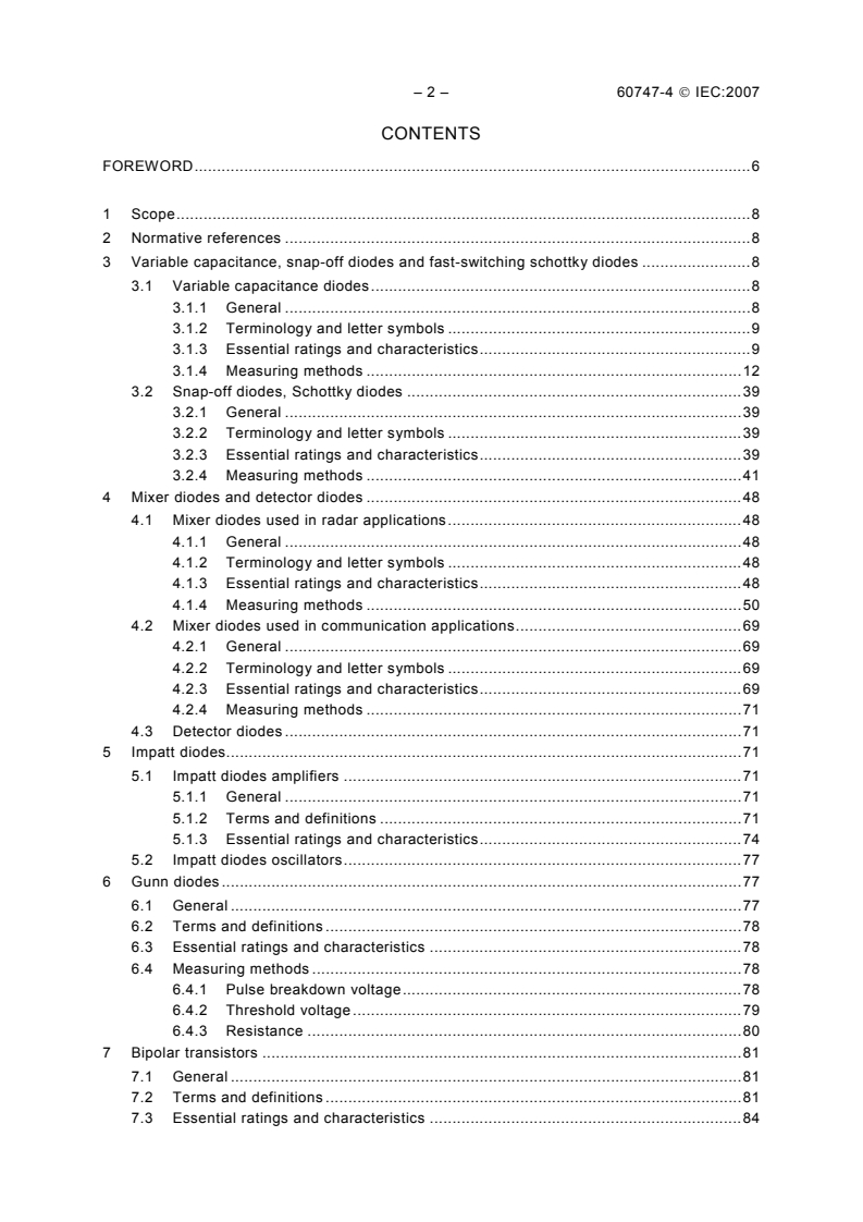 IEC 60747-4:2007 IEC 60747-4:2007 - Semiconductor devices - Discrete devices - Part 4: Microwave diodes and transistors
Released:8/23/2007 - Page 4 preview