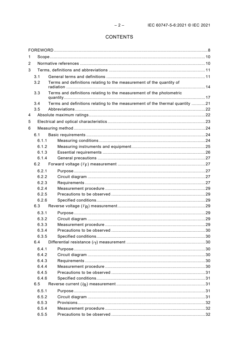 IEC 60747-5-6:2021 IEC 60747-5-6:2021 - Semiconductor devices - Part 5-6: Optoelectronic devices - Light emitting diodes
Released:7/6/2021 - Page 4 preview
