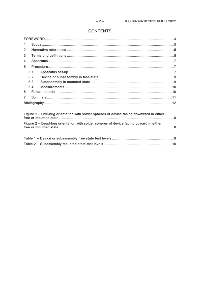 IEC 60749-10:2022 IEC 60749-10:2022 - Semiconductor devices - Mechanical and climatic test methods - Part 10: Mechanical shock - device and subassembly
Released:4/27/2022 - Page 4 preview