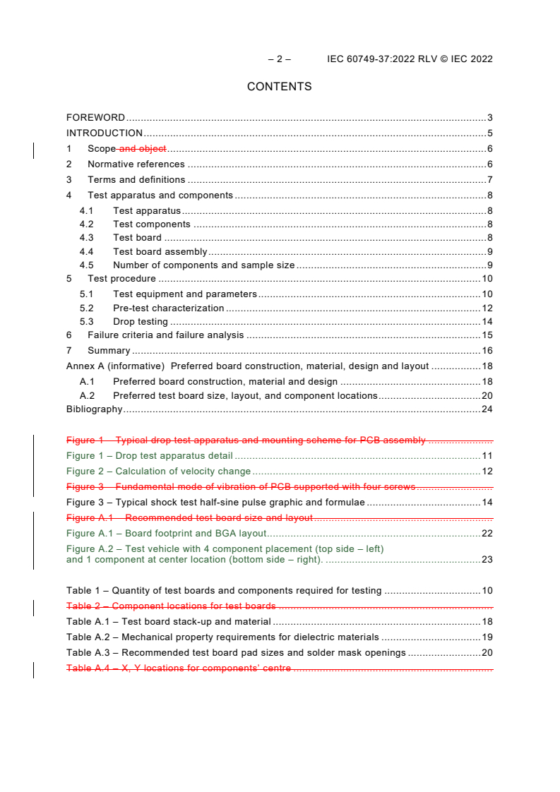 IEC 60749-37:2022 IEC 60749-37:2022 RLV - Semiconductor devices - Mechanical and climatic test methods - Part 37: Board level drop test method using an accelerometer
Released:10/12/2022 - Page 4 preview