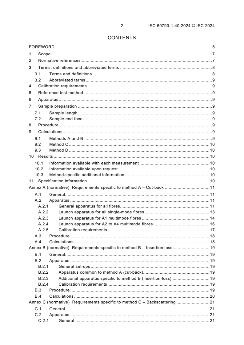 IEC 60793-1-40:2024 IEC 60793-1-40:2024 - Optical fibres - Part 1-40: Attenuation measurement methods
Released:11/27/2024
Isbn:9782832700266 - Page 4 preview