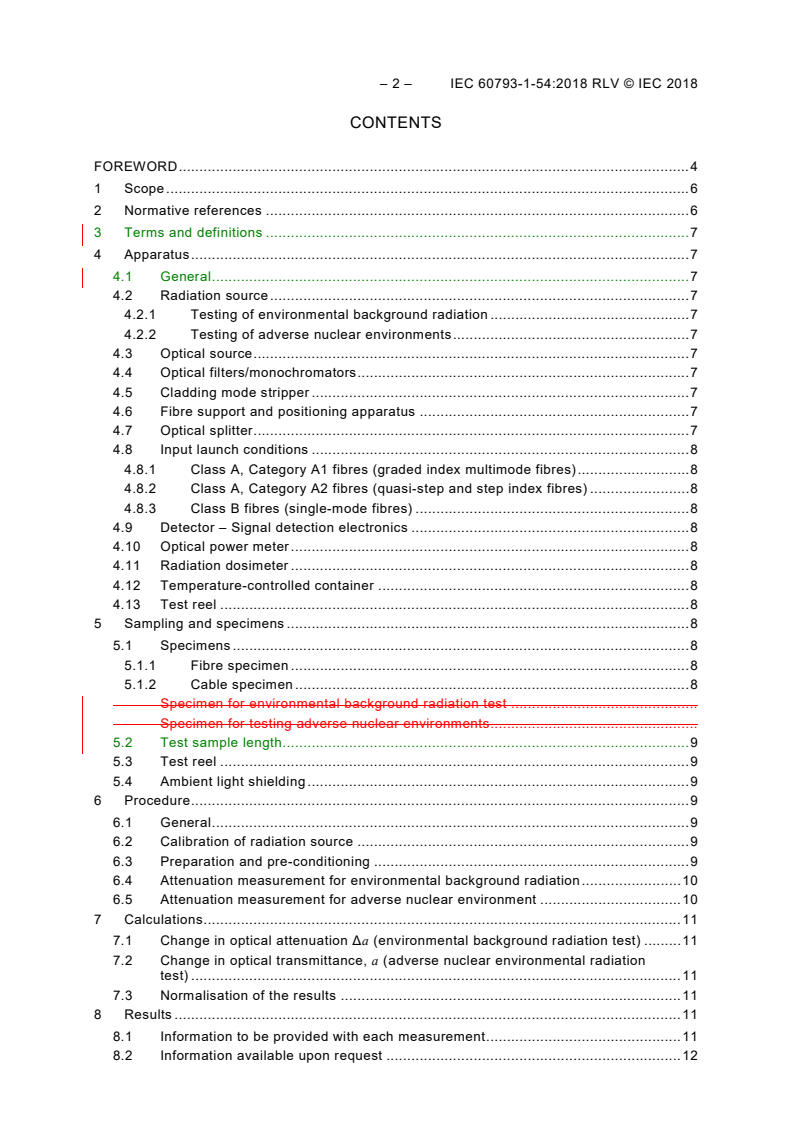 IEC 60793-1-54:2018 IEC 60793-1-54:2018 RLV - Optical fibres - Part 1-54: Measurement methods and test procedures - Gamma irradiation
Released:1/12/2018 - Page 4 preview