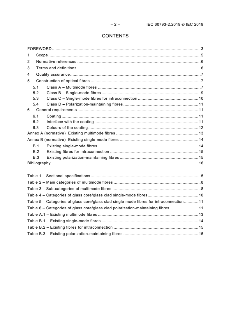 IEC 60793-2:2019 IEC 60793-2:2019 - Optical fibres - Part 2: Product specifications - General
Released:11/15/2019 - Page 4 preview