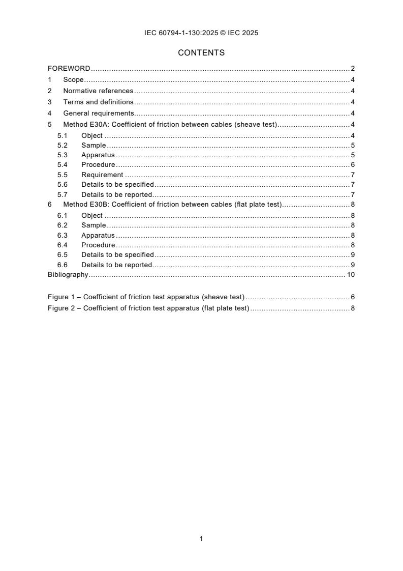IEC 60794-1-130:2025 IEC 60794-1-130:2025 - Optical fibre cables - Part 1-130: Generic specification - Basic optical cable test procedures - Mechanical tests methods - Coefficient of friction between cables, Methods E30
Released:1. 10. 2025
Isbn:9782832707210 - Page 3 preview