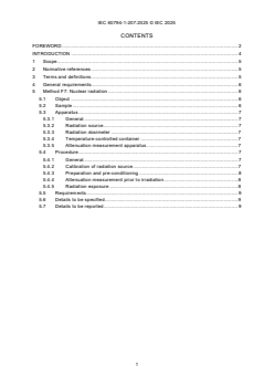 IEC 60794-1-207:2025 IEC 60794-1-207:2025 - Optical fibre cables - Part 1-207: Generic specification - Basic optical cable test procedures - Environmental test methods - Nuclear radiation, Method F7
Released:30. 10. 2025
Isbn:9782832707852 - Page 3 preview