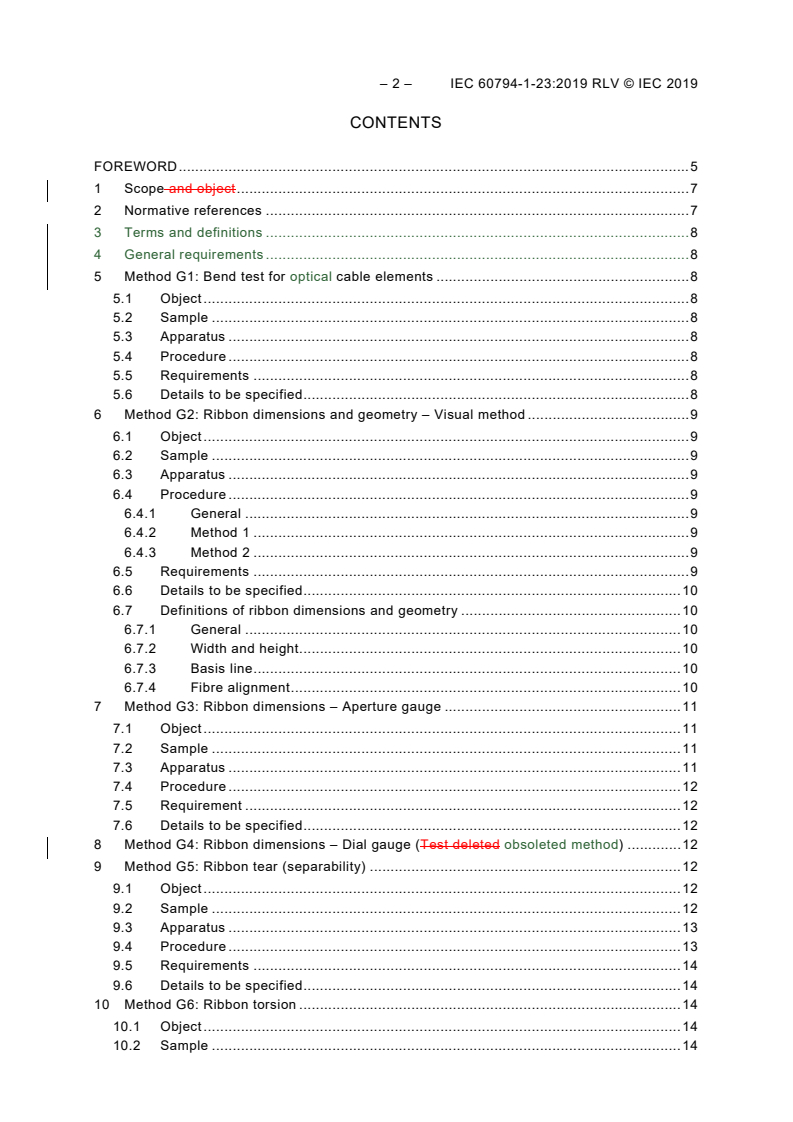 IEC 60794-1-23:2019 IEC 60794-1-23:2019 RLV - Optical fibre cables - Part 1-23: Generic specification - Basic optical cable test procedures - Cable element test methods
Released:10/9/2019 - Page 4 preview