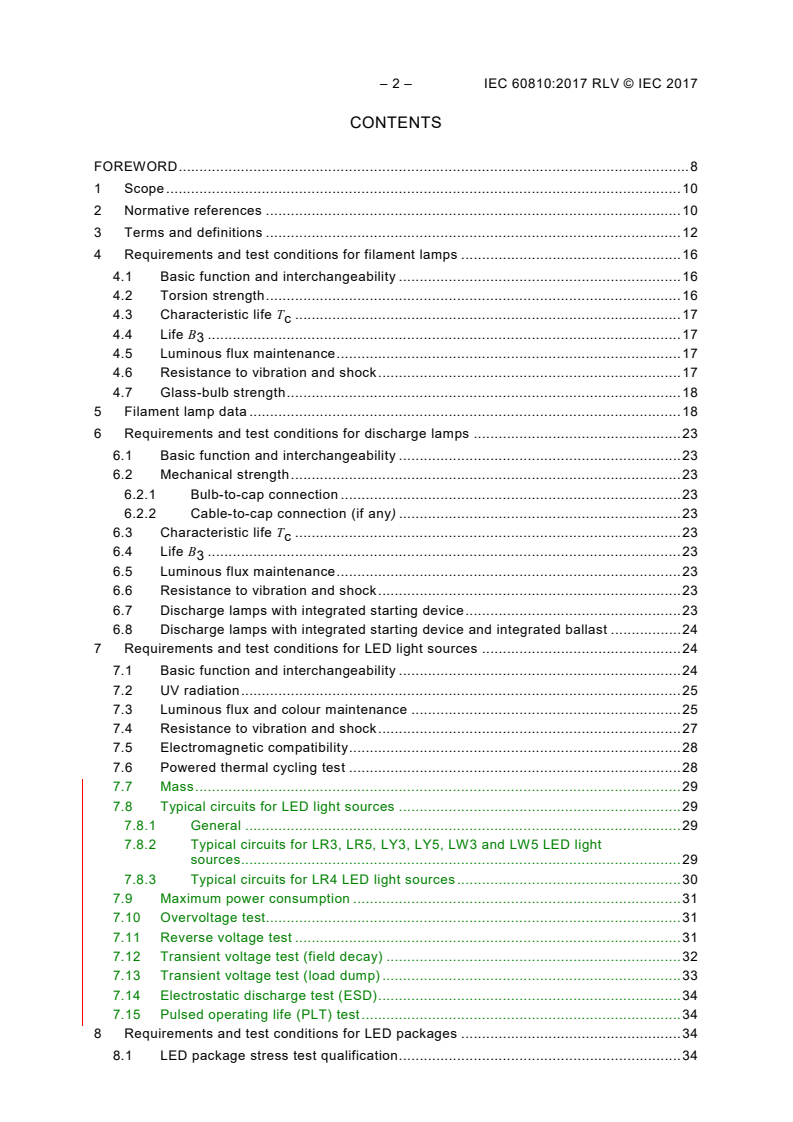 IEC 60810:2017 IEC 60810:2017 RLV - Lamps, light sources and LED packages for road vehicles - Performance requirements
Released:9/25/2017 - Page 4 preview