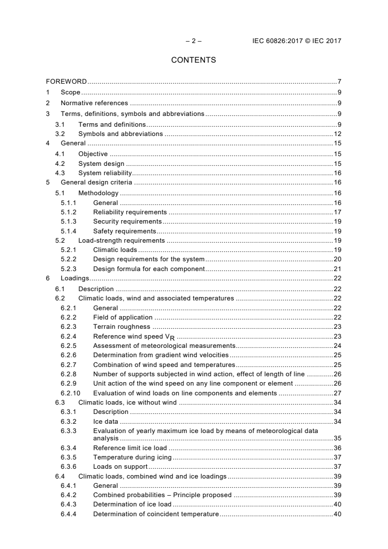 IEC 60826:2017 IEC 60826:2017 - Design criteria of overhead transmission lines
Released:2/13/2017 - Page 4 preview