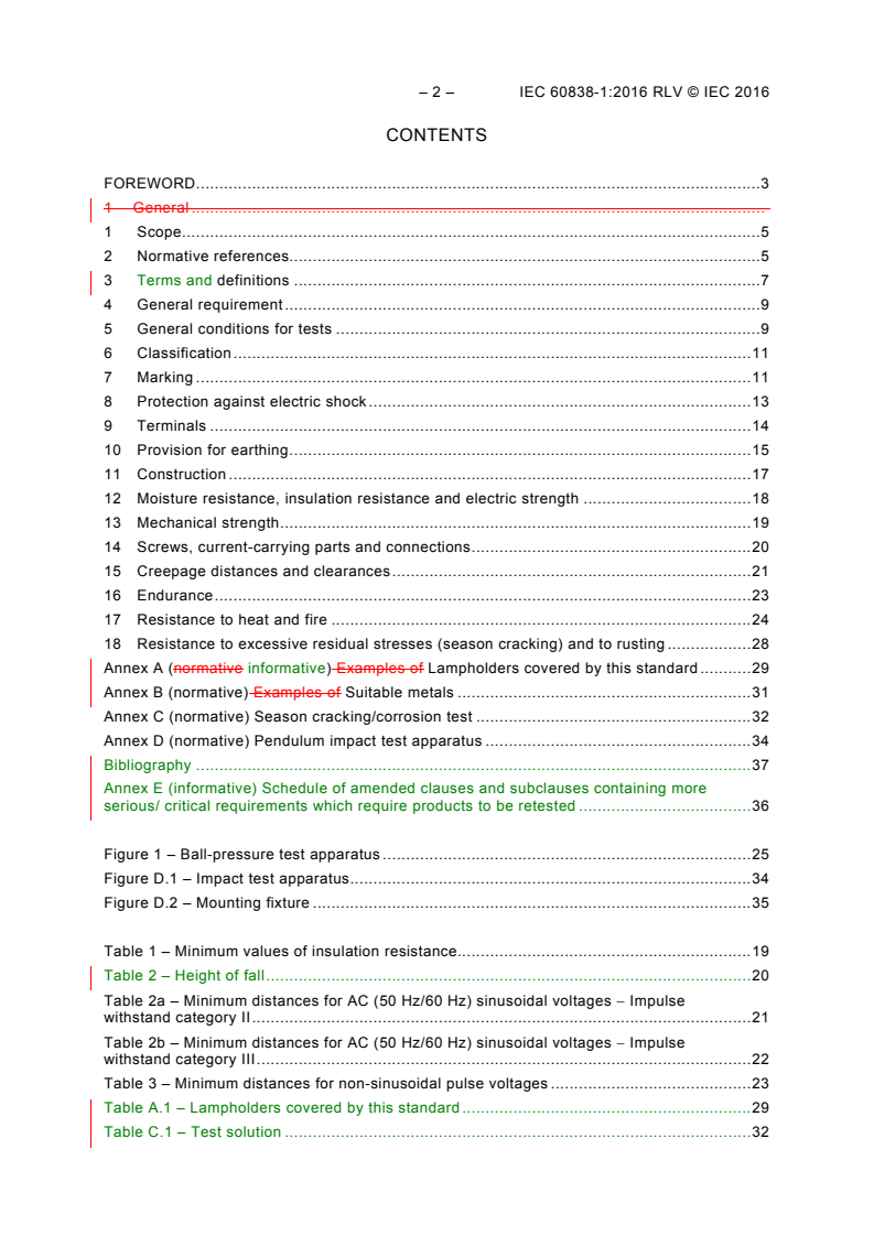 IEC 60838-1:2016 IEC 60838-1:2016 RLV - Miscellaneous lampholders - Part 1: General requirements and tests
Released:5/19/2016 - Page 4 preview