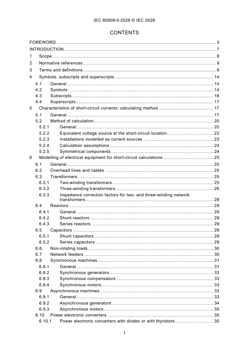 IEC 60909-0:2026 IEC 60909-0:2026 - Short-circuit currents in three-phase AC systems - Part 0: Calculation of currents - Page 3 preview