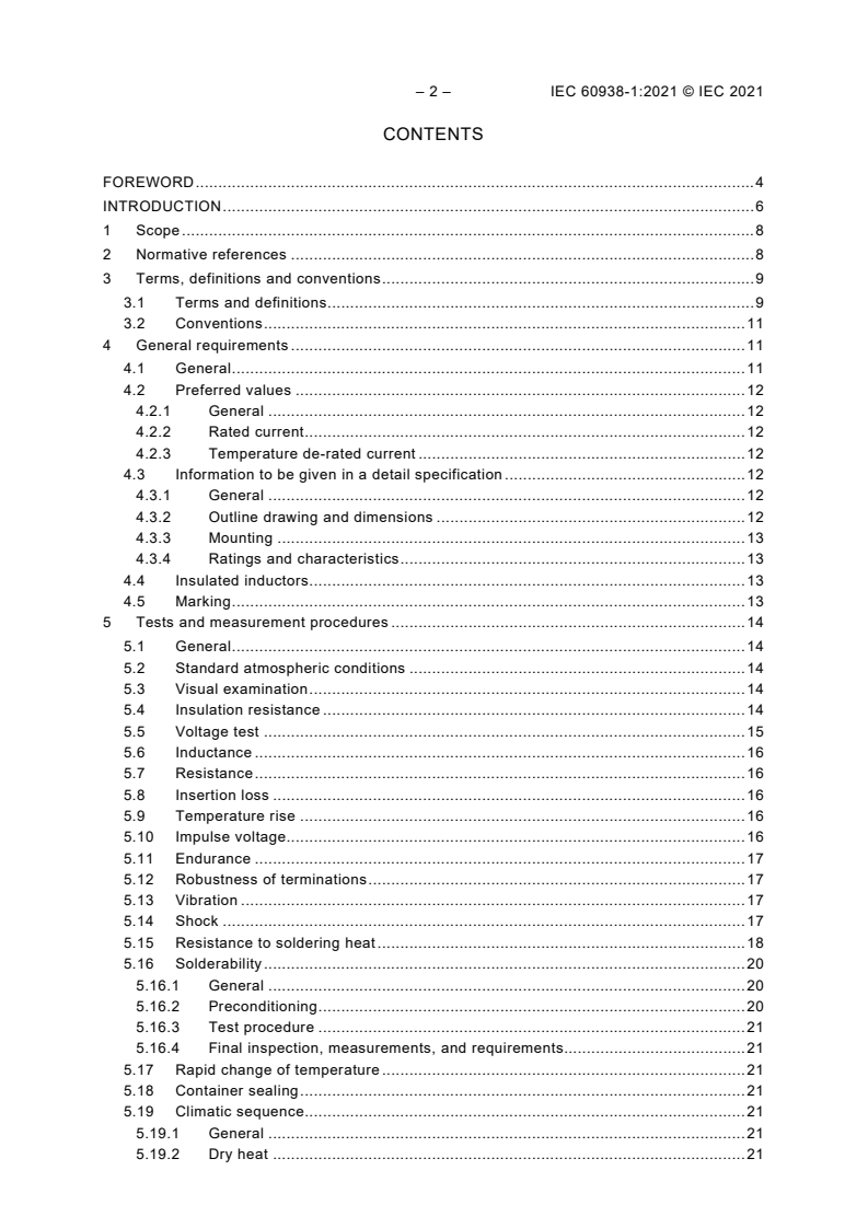 IEC 60938-1:2021 IEC 60938-1:2021 - Fixed inductors for electromagnetic interference suppression - Part 1: Generic specification
Released:6/16/2021 - Page 4 preview