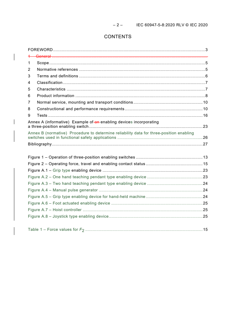 IEC 60947-5-8:2020 IEC 60947-5-8:2020 RLV - Low-voltage switchgear and controlgear - Part 5-8: Control circuit devices and switching elements - Three-position enabling switches
Released:8/12/2020 - Page 4 preview