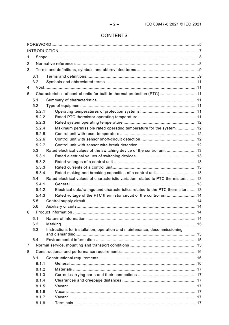 IEC 60947-8:2021 IEC 60947-8:2021 - Low-voltage switchgear and controlgear - Part 8: Control units for built-in thermal protection (PTC) for rotating electrical machines
Released:7/28/2021 - Page 4 preview