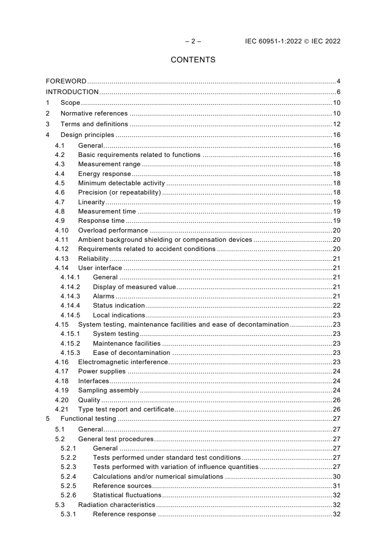 IEC 60951-1:2022 IEC 60951-1:2022 - Nuclear facilities - Instrumentation systems important to safety - Radiation monitoring for accident and post-accident conditions - Part 1: General requirements
Released:11/24/2022 - Page 4 preview