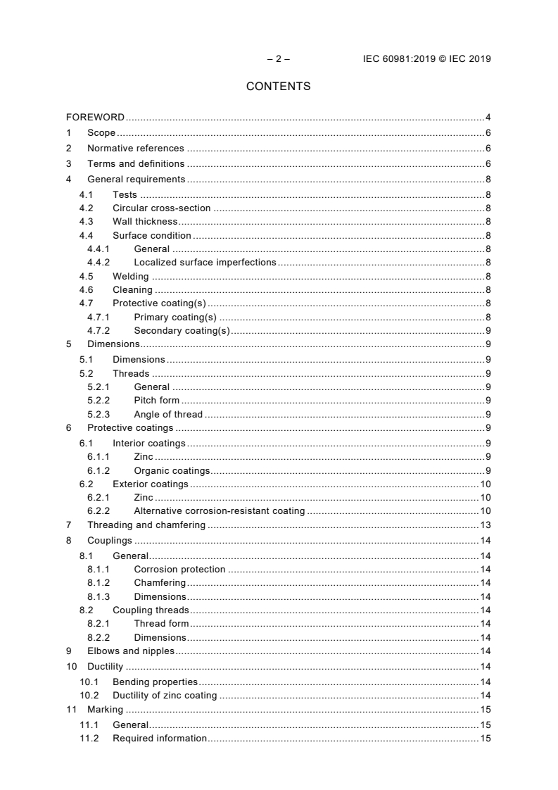 IEC 60981:2019 IEC 60981:2019 - Extra heavy-duty electrical rigid steel conduits
Released:8/20/2019 - Page 4 preview