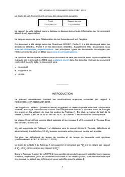 IEC 61000-4-27:2000/AMD2:2025 - Amendement 2 - Compatibilité électromagnétique (CEM) - Partie 4-27: Techniques d'essai et de mesure - Essai d'immunité aux déséquilibres
Released:16. 09. 2025
Isbn:9782832706756 - Page 4 preview