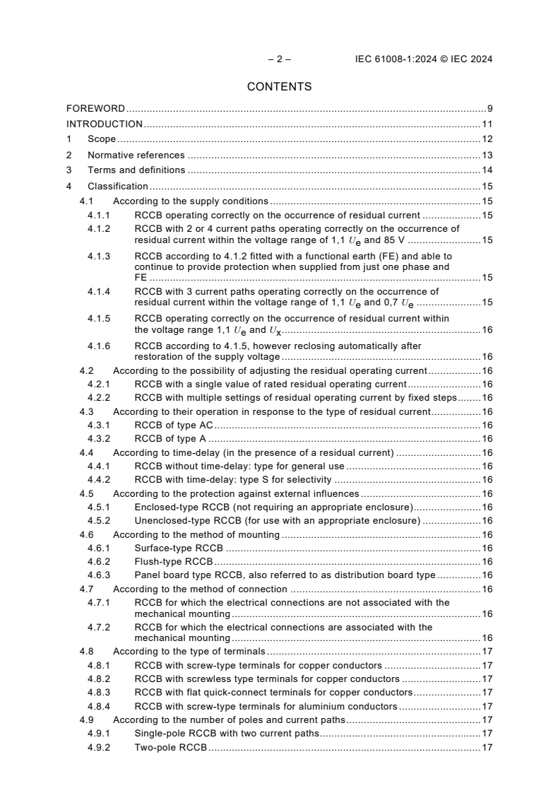 IEC 61008-1:2024 IEC 61008-1:2024 - Residual current operated circuit-breakers without integral overcurrent protection for household and similar uses (RCCBs) - Part 1: General rules
Released:11/21/2024 - Page 4 preview