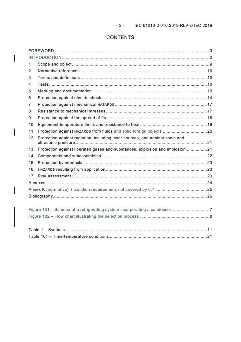 IEC 61010-2-010:2019 IEC 61010-2-010:2019 RLV - Safety requirements for electrical equipment for measurement, control and laboratory use - Part 2-010: Particular requirements for laboratory equipment for the heating of materials
Released:2/12/2019 - Page 4 preview
