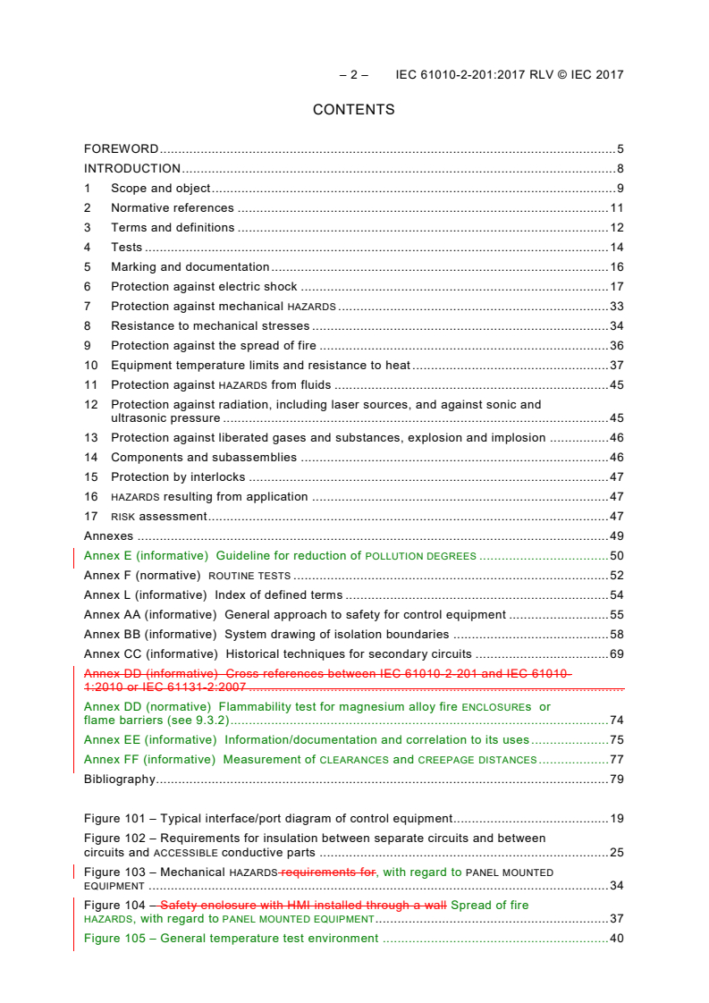 IEC 61010-2-201:2017 IEC 61010-2-201:2017 RLV - Safety requirements for electrical equipment for measurement, control, and laboratory use - Part 2-201: Particular requirements for control equipment
Released:3/24/2017 - Page 4 preview
