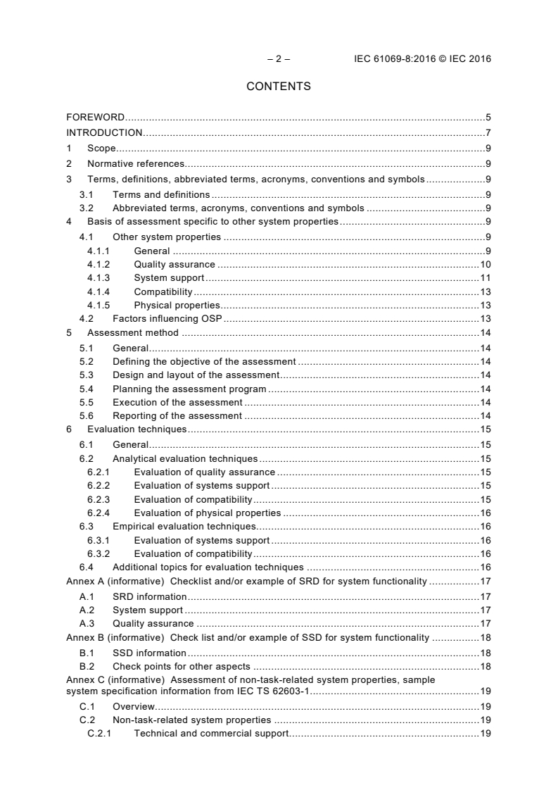 IEC 61069-8:2016 IEC 61069-8:2016 - Industrial-process measurement, control and automation - Evaluation of system properties for the purpose of system assessment - Part 8: Assessment of other system properties
Released:6/15/2016 - Page 4 preview