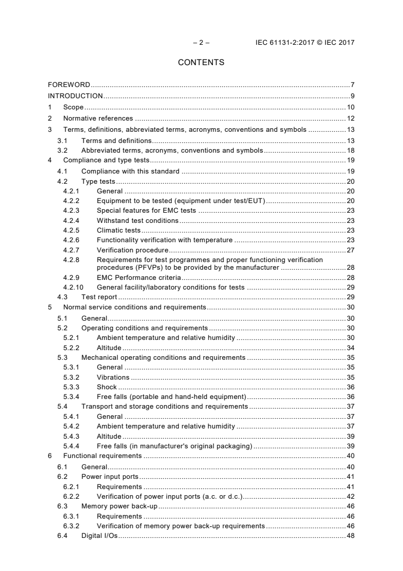 IEC 61131-2:2017 IEC 61131-2:2017 - Industrial-process measurement and control - Programmable controllers - Part 2: Equipment requirements and tests
Released:8/23/2017 - Page 4 preview