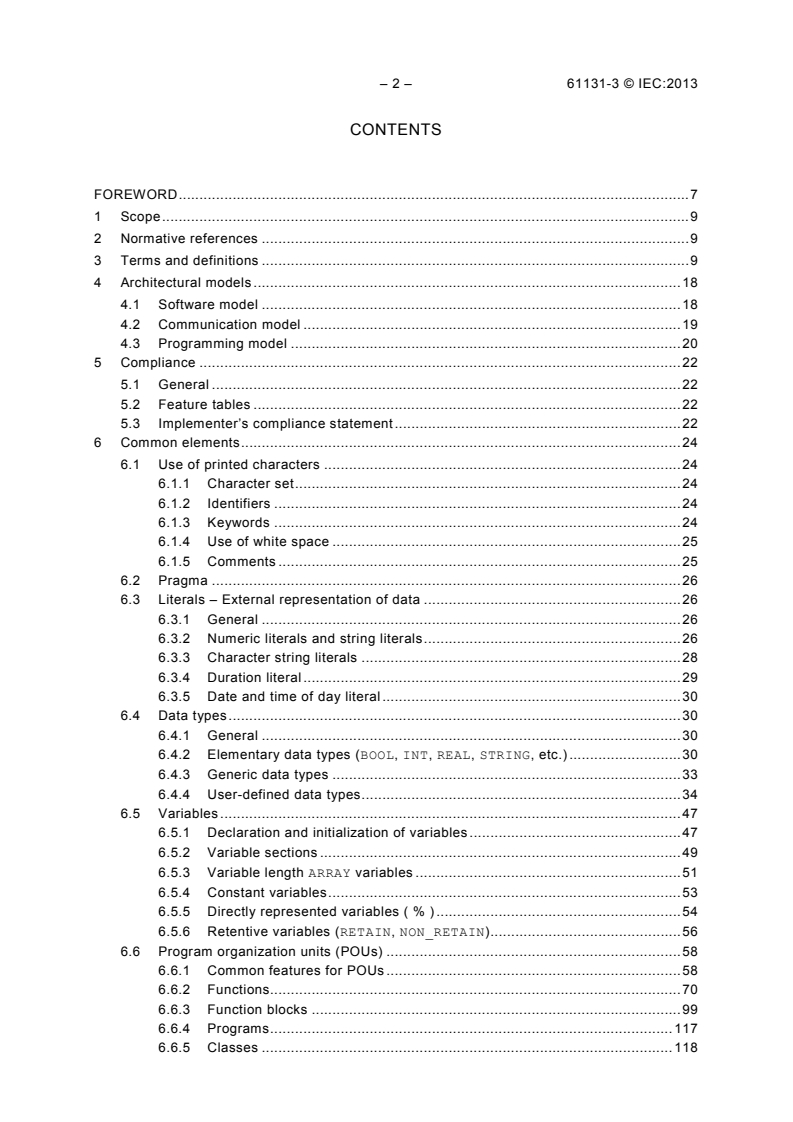 IEC 61131-3:2013 IEC 61131-3:2013 - Programmable controllers - Part 3: Programming languages
Released:2/20/2013 - Page 4 preview