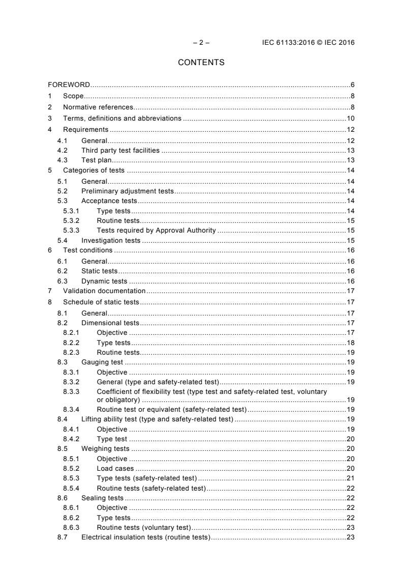 IEC 61133:2016 IEC 61133:2016 - Railway applications - Rolling stock - Testing of rolling stock on completion of construction and before entry into service
Released:2/24/2016 - Page 4 preview