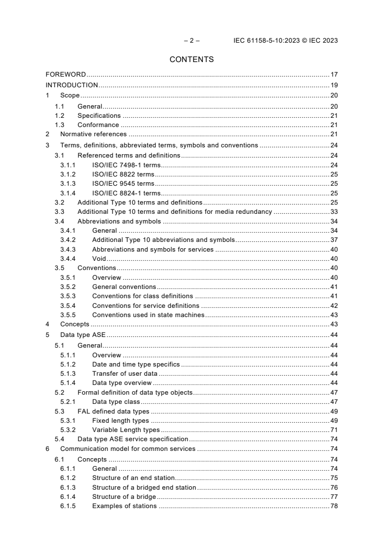 IEC 61158-5-10:2023 IEC 61158-5-10:2023 - Industrial communication networks – Fieldbus specifications – Part 5-10: Application layer service definition – Type 10 elements
Released:3/24/2023 - Page 4 preview