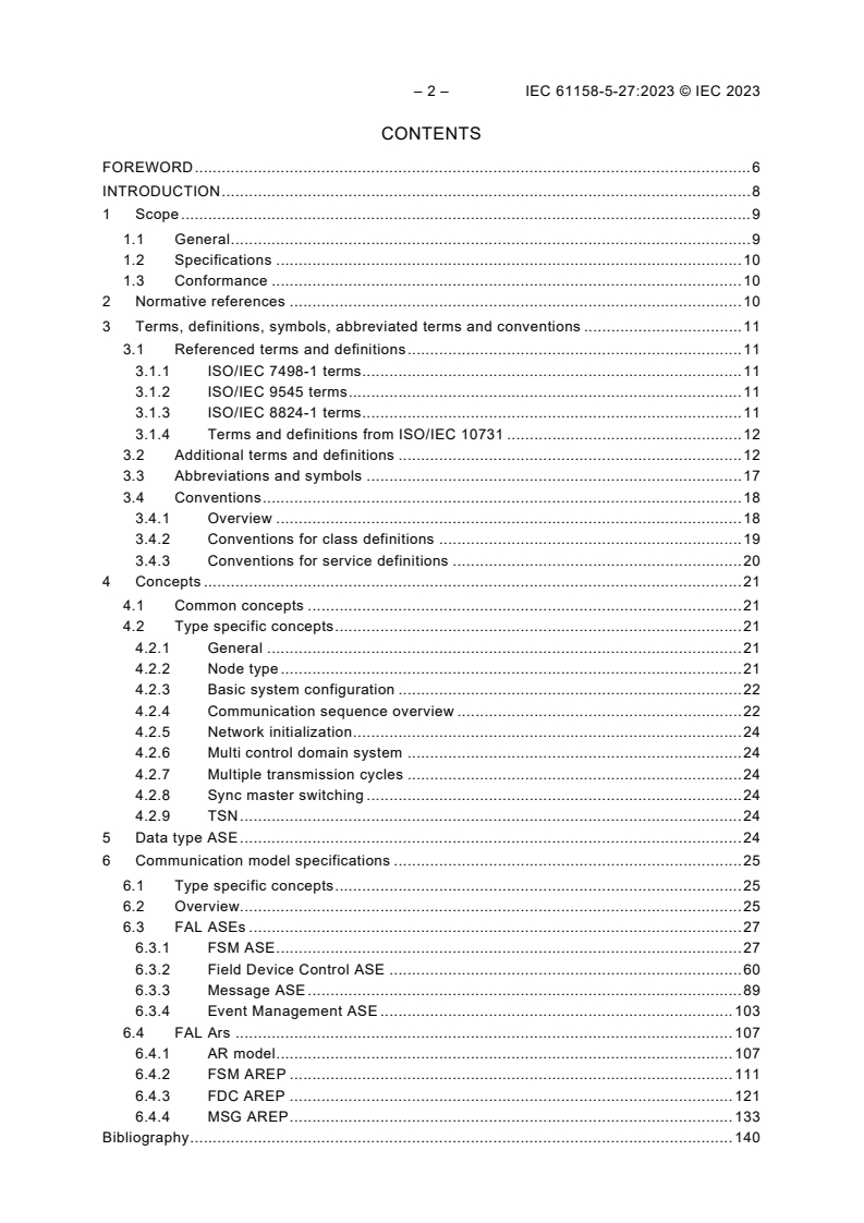 IEC 61158-5-27:2023 IEC 61158-5-27:2023 - Industrial communication networks - Fieldbus specifications - Part 5-27: Application layer service definition - Type 27 elements
Released:3/7/2023 - Page 4 preview