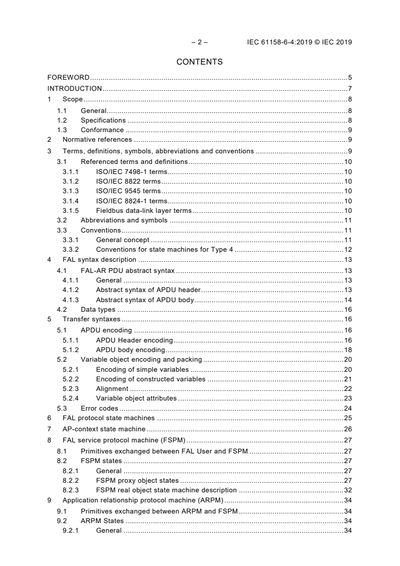 IEC 61158-6-4:2019 IEC 61158-6-4:2019 - Industrial communication networks - Fieldbus specifications - Part 6-4: Application layer protocol specification - Type 4 elements
Released:6/20/2019 - Page 4 preview