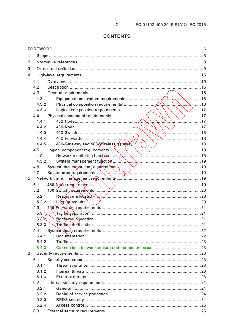 IEC 61162-460:2018 IEC 61162-460:2018 RLV - Maritime navigation and radiocommunication equipment and systems - Digital interfaces - Part 460: Multiple talkers and multiple listeners - Ethernet interconnection - Safety and security
Released:5/7/2018 - Page 4 preview