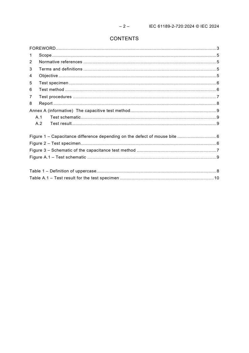IEC 61189-2-720:2024 IEC 61189-2-720:2024 - Test methods for electrical materials, circuit boards and other interconnection structures and assemblies - Part 2-720: Detection of defects in interconnection structures by measurement of capacitance
Released:3/6/2024 - Page 4 preview