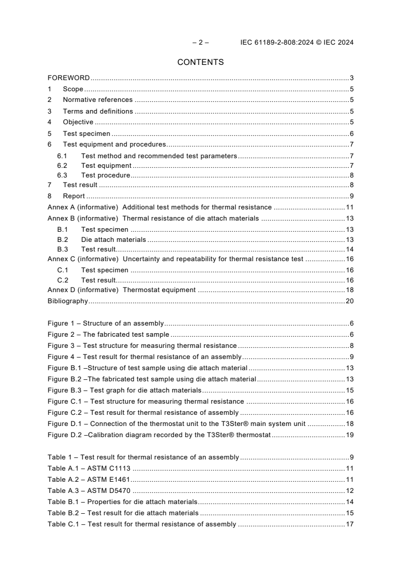 IEC 61189-2-808:2024 IEC 61189-2-808:2024 - Test methods for electrical materials, printed board and other interconnection structures and assemblies - Part 2-808: Thermal resistance of an assembly by thermal transient method
Released:4/25/2024 - Page 4 preview