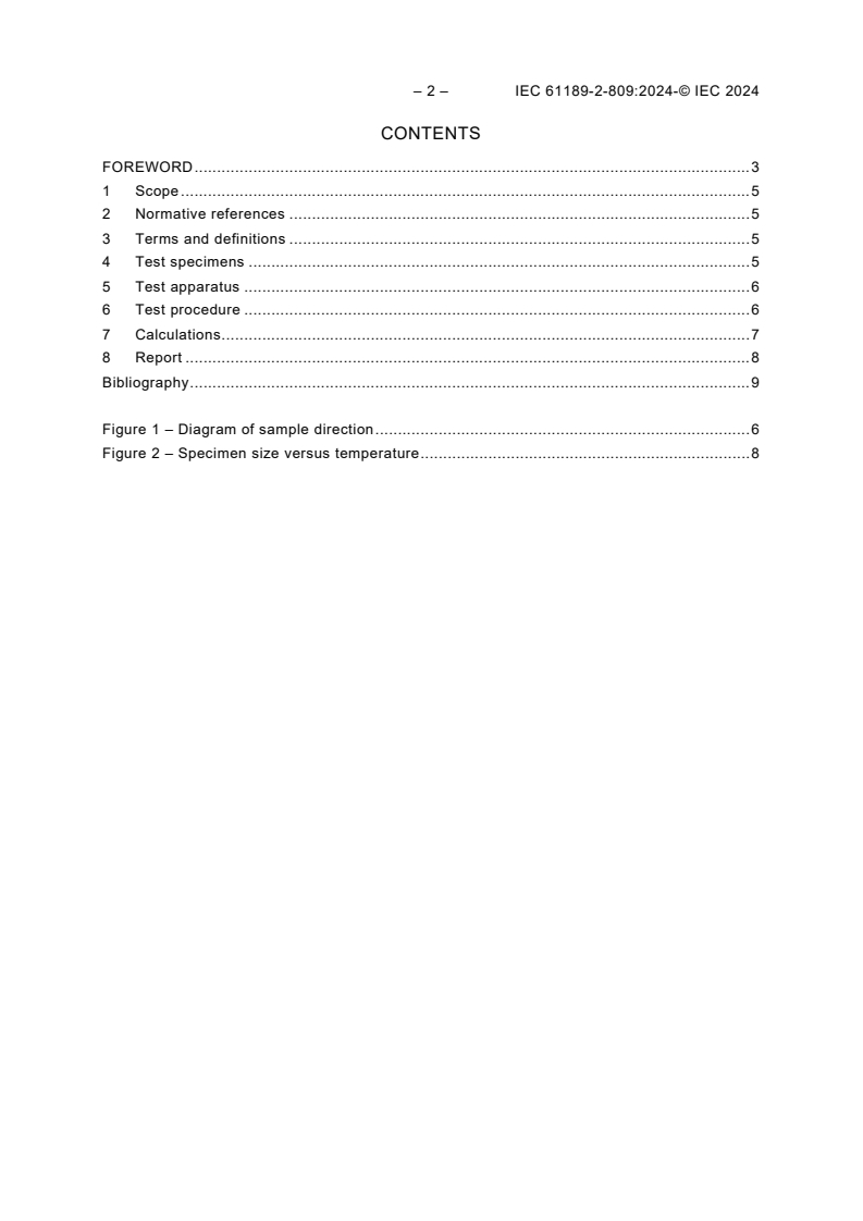 IEC 61189-2-809:2024 IEC 61189-2-809:2024 - Test methods for electrical materials, circuit boards and other interconnection structures and assemblies – Part 2-809: X/Y coefficient of thermal expansion (CTE) test for thick base materials by TMA
Released:12/9/2024 - Page 4 preview