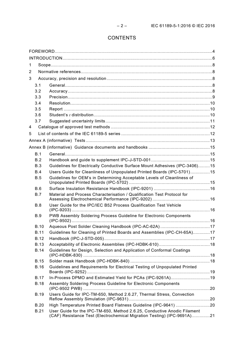 IEC 61189-5-1:2016 IEC 61189-5-1:2016 - Test methods for electrical materials, printed boards and other interconnection structures and assemblies - Part 5-1: General test methods for materials and assemblies - Guidance for printed board assemblies
Released:7/5/2016 - Page 4 preview