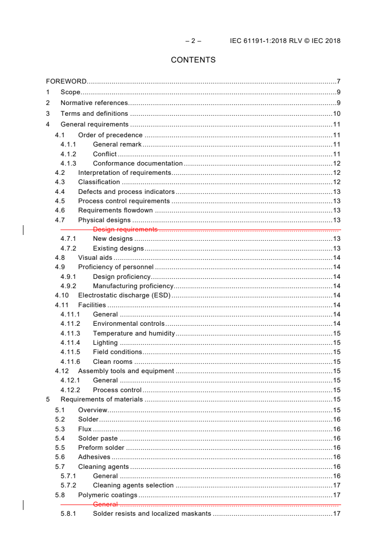 IEC 61191-1:2018 IEC 61191-1:2018 RLV - Printed board assemblies - Part 1: Generic specification - Requirements for soldered electrical and electronic assemblies using surface mount and related assembly technologies
Released:9/14/2018 - Page 4 preview
