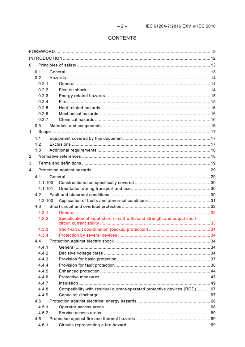 IEC 61204-7:2016 IEC 61204-7:2016 EXV - Low-voltage switch mode power supplies - Part 7: Safety requirements
Released:11/7/2016 - Page 4 preview