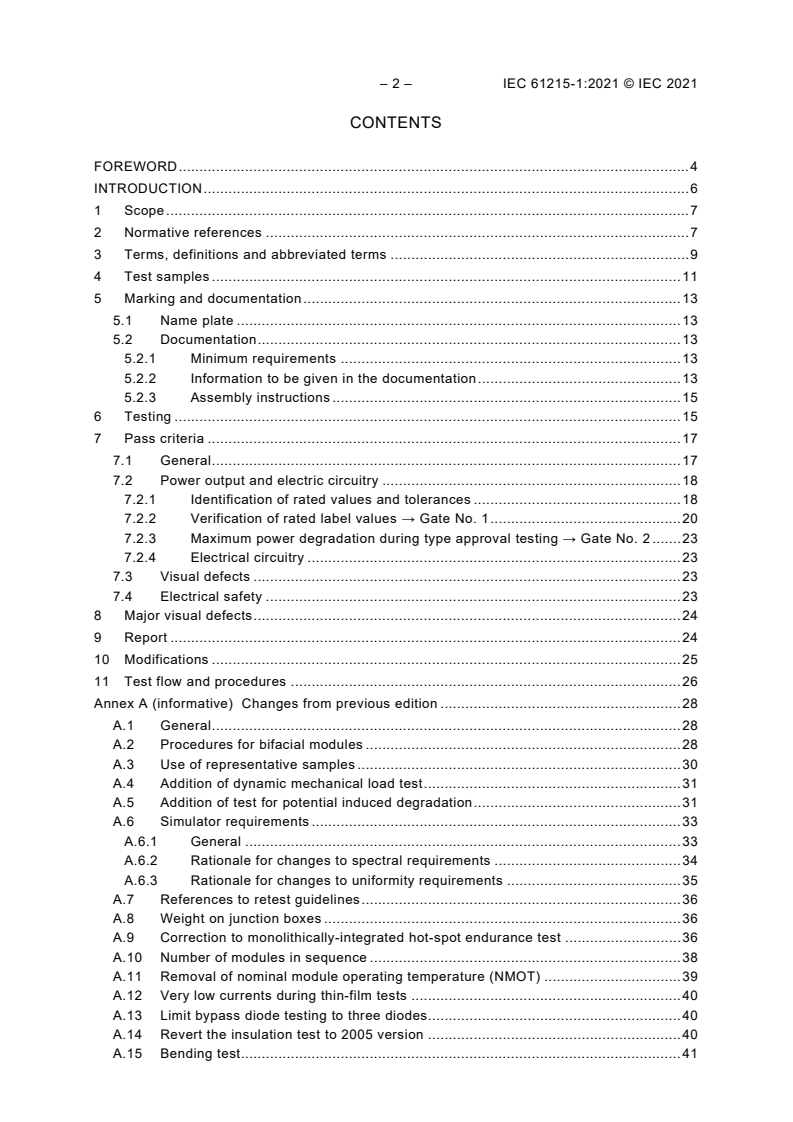 IEC 61215-1:2021 IEC 61215-1:2021 - Terrestrial photovoltaic (PV) modules - Design qualification and type approval - Part 1: Test requirements
Released:2/23/2021 - Page 4 preview