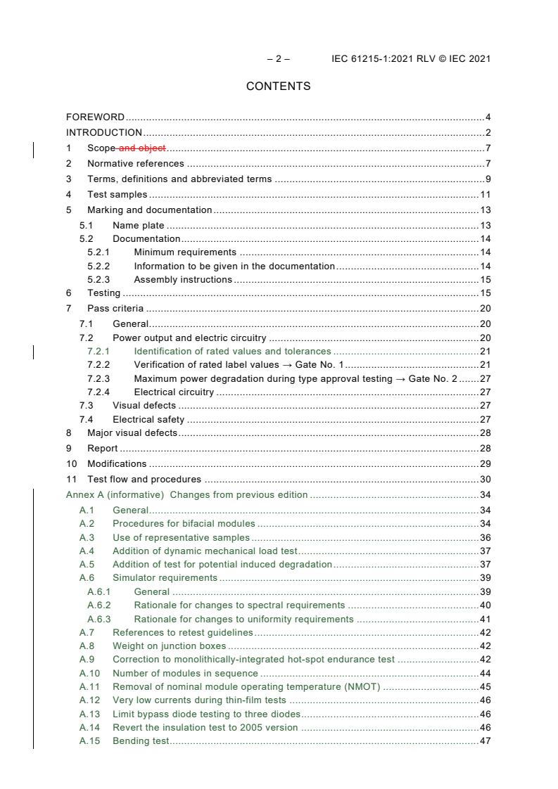 IEC 61215-1:2021 IEC 61215-1:2021 RLV - Terrestrial photovoltaic (PV) modules - Design qualification and type approval - Part 1: Test requirements
Released:2/23/2021 - Page 4 preview