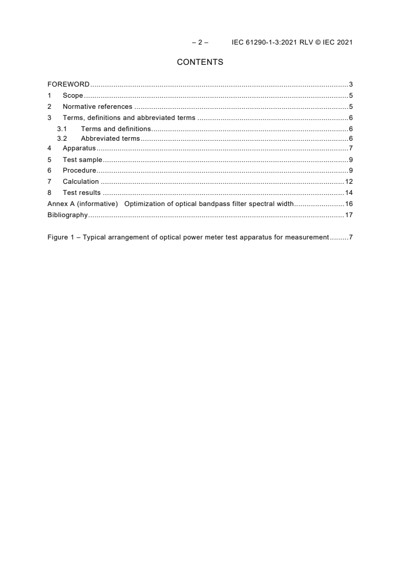 IEC 61290-1-3:2021 IEC 61290-1-3:2021 RLV - Optical amplifiers - Test methods - Part 1-3: Power and gain parameters - Optical power meter method
Released:3/1/2021 - Page 4 preview