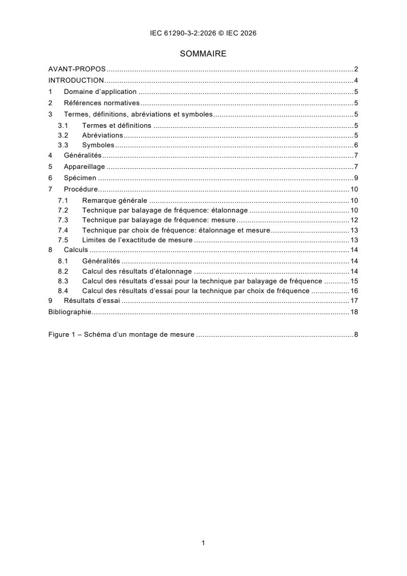 IEC 61290-3-2:2026 IEC 61290-3-2:2026 - Amplificateurs optiques - Méthodes d’essai - Partie 3-2: Paramètres du facteur de bruit – Méthode de l’analyseur spectral électrique - Page 3 preview