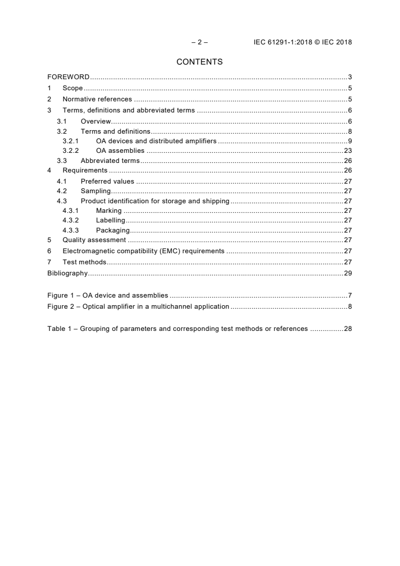 IEC 61291-1:2018 IEC 61291-1:2018 - Optical amplifiers - Part 1: Generic specification
Released:2/20/2018 - Page 4 preview